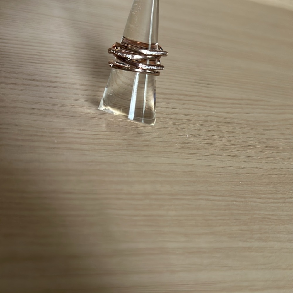 Express Rose Gold Stackable Rings 8 - Picture 11 of 11
